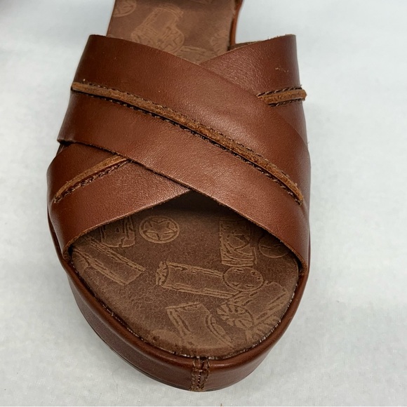 Korks by Kork-Ease Brenda leather sandals saddle color in box - Picture 10 of 14